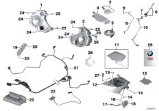 Doposażenie w system audio (77_0737) dla BMW R 1200 RT (0A03, 0A13) USA