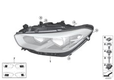 Reflektor (63_1641) dla BMW 1' F21 LCI M140i 3-d ECE