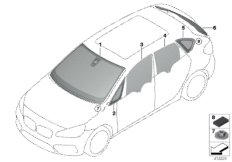 Oszklenie (51_9733) dla BMW 2' F45 Active Tourer 225iX Act ECE