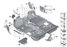 Wykładzina podłogowa (51_2030) dla MINI F55 Cooper S 5-drzwiowy ECE