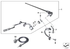 Antena systemu audio (65_2135) dla BMW R 1200 RT 10 (0430,0440) ECE