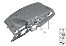 Tapicerka deski rozdzielczej (51_2313) dla BMW 2' F45 Active Tourer LCI 216d Act ECE