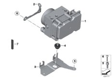 Modulator ciśnienia ABS (34_1667) dla BMW G 650 GS 09 (0180) ECE