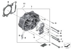Głowica cylindrowa (11_5149) dla BMW R 1200 GS 17 (0A51, 0A61) ECE