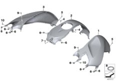 Osłona zbiornika (46_1625) dla BMW R 1200 RT (0A03, 0A13) ECE