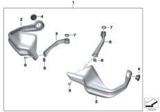 Kpl. osłon dłoni (77_0756) dla BMW S 1000 XR (0D43) BRA