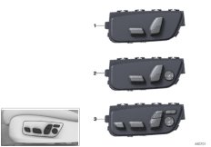 Przełącznik regulacji siedzenia kierowcy (61_4859) dla BMW 7' G12 725Ld Lim ECE