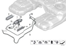 Przewód paliwa / Filtr paliwa (16_1063) dla BMW X6 F16 X6 28iX SAC ECE