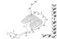 Przewód paliwa/Elementy mocujące (16_1064) dla BMW X5 F15 X5 28iX SAV ECE