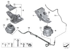 Zawieszenie silnika (22_0235) dla BMW X5 F15 X5 28iX SAV ECE