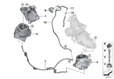Zawieszenie silnika (22_0230) dla BMW 4' F36 Gran Coupé LCI 418i Gra ECE