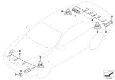 Park Distance Control (PDC) (66_0154) dla BMW 5' E61 LCI 525i Tou ECE