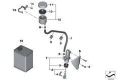 Główny cyl. hamulc. tylny ze zbiorn. (34_1846) dla BMW R 1200 GS 04 (0307,0317) ECE
