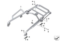 Pomost bagażowy (46_1011) dla BMW R 1200 GS Adve. 06 (0382,0397) ECE