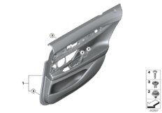 Tapicerka drzwi tylna (51_2969) dla BMW 7' G11 740e Lim ECE
