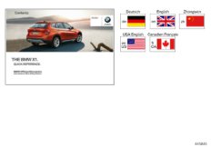 Skrócona instrukcja E84 bez iDrive (01_1370) dla BMW X1 E84 X1 20dX SAV RUS