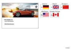 Skrócona instrukcja E89 z iDrive (01_1373) dla BMW Z4 E89 Z4 35is Roa USA
