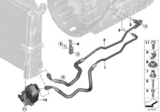 Przewód chłodnicy oleju/wymiennik ciepła (17_0319) dla BMW 3' E91 LCI 318i Tou ECE
