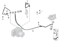 Przewód hamulcowy tylny z Integral ABS (34_1730) dla BMW K 1300 S (0508,0509) ECE