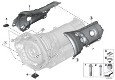 Skrzynia bieg., mocowanie/Elementy dod. (24_1620) dla BMW 5' G30 M550iX Lim ECE