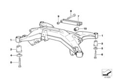 Belka zawieszenia tylnego (33_0196) dla BMW 8' E31 850CSi Cou ECE