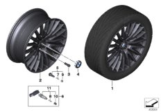 Obr. BMW st. le., wieloszpr. 629 - 21'' (36_2228) dla BMW 7' G11 740dX Lim ECE