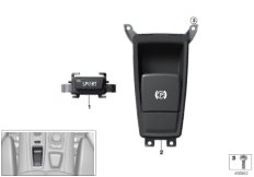 Przełącznik hamulca parkingowego (61_4986) dla BMW X6 E71 X6 M SAC ECE