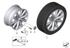 Obr. BMW, st. le., szpr. V 642 - 18'' (36_2251) dla BMW 7' G12 750LiX 4.4 Lim ECE