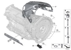 Mocowanie / zawieszenie skrzyni biegów (24_1635) dla BMW 4' F36 Gran Coupé LCI 420d Gra ECE