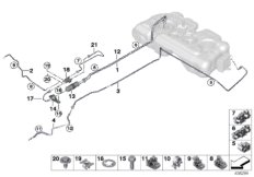Przewód paliwa / Filtr paliwa (16_1058) dla BMW 2' F45 Active Tourer 220i Act ECE