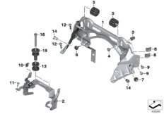 Mocowanie zbiornika paliwa (16_0749) dla BMW K 1200 R Sport (0585,0595) ECE