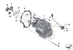Ręczna skrzynia biegów (23_1303) dla BMW K 1600 GTL (0602, 0612) USA