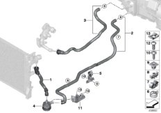 Węże płynu chłodz. (64_2409) dla BMW 8' G15 840dX Cou ECE