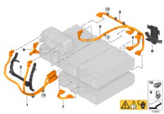 Wysokonap. przew. połącz. akum. wysokon. (61_5038) dla BMW 2' F45 Active Tourer 225xe Act ECE