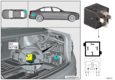 Przekaźnik amortyzatora osi K1 (61_5189) dla BMW 5' G31 520i Tou ECE