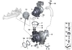 Turbosprężarka (11_6474) dla BMW X5 F15 X5 25d SAV ECE