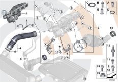 Turbosprężarka i kpl. mont. Value Line (88_0186) dla BMW X4 F26 X4 20iX SAC ECE