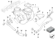 Turbosprężarka ze smarowaniem (11_3470) dla BMW 3' E46 330xd Lim ECE