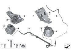 Zawieszenie silnika (22_0228) dla BMW X5 F15 X5 40eX SAV ECE