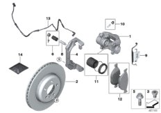 Klocek hamulcowy przed. koła, Power Kit (34_2350) dla BMW 1' F20 LCI 120d 5-d ECE