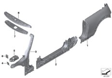 Szkielet boczny (41_2584) dla MINI Cabrio F57 JCW Cabrio USA