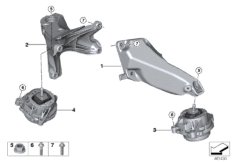 Zawieszenie silnika (22_0238) dla BMW 4' F32 440iX Cou USA
