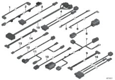 Różne komplety przewodów (61_2082) dla MINI Roadster R59 Cooper SD Roadster ECE