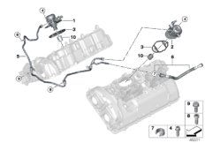 Pompa wysokociśnieniowa/przewody (13_1839) dla BMW 5' G30 M550iX Lim ECE