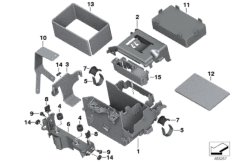 Podstawa pod akumulator (61_3086) dla BMW R 1200 GS Adve. (0A02, 0A12) ECE