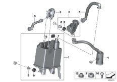 Filtr z węglem aktywnym/Odp. paliwa (16_1073) dla BMW X5 F15 X5 40eX SAV ECE