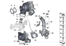 Turbosprężarka (11_7389) dla BMW X2 F39 X2 25dX SAC ECE