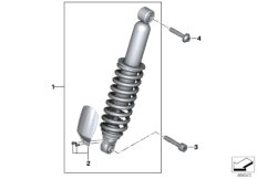 Kolumna amortyzatora, przednia (31_1030) dla BMW R 1200 GS 17 (0A51, 0A61) ECE