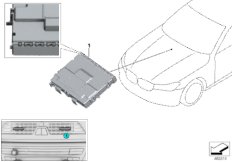 Czujnik dotykowy wentylacja z przodu (61_4975) dla BMW 7' G12 740LiX Lim RUS