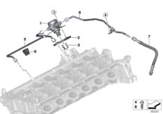 Pompa wysokociśnieniowa/przewody (13_1939) dla BMW X3 G01 X3 M40iX SAV ECE